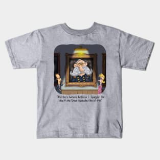 General T. Ambrose's Giant Mustache Fire. Kids T-Shirt